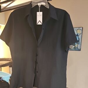 Black Short Sleeve Shirt Size XXL
